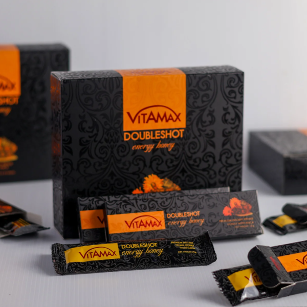 VITAMAX PLUS Double shot Energy Honey With Maca 10 Sachets X 20g - Image 2