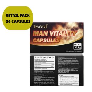 HoneyB2B | Epimedium & American Ginseng Capsules – Men’s Vitality & Energy Support (36 Capsules)