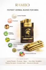 RAMBO Men’s Booster Sachet | Energy, Stamina & Daily Vitality Support - Image 2