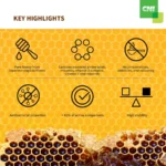 CNI Well3 Royal Honey (680ml) – 100% Pure Japanese Pagoda Flower Honey | Non-GMO • Vegan • - Image 2