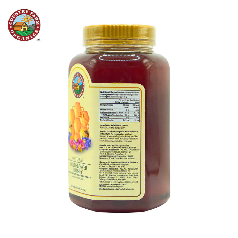 my-11134207-820l6-mjqsez4dlx4w24@resize_w900_nl Country Farm Organics Wildflower Honey (1KG) – Natural & HALAL Certified - Image 1