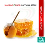HoneyB2B Pure Honey with Honeycomb (420g) – Natural Raw Honey with Comb Malaysia