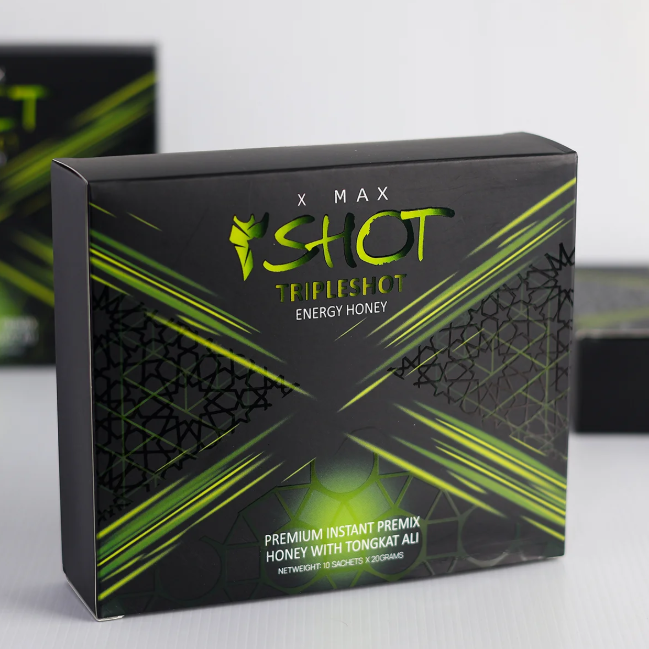xmax.png XMAX Triple Shot Energy Honey – Single Pack - Image 1